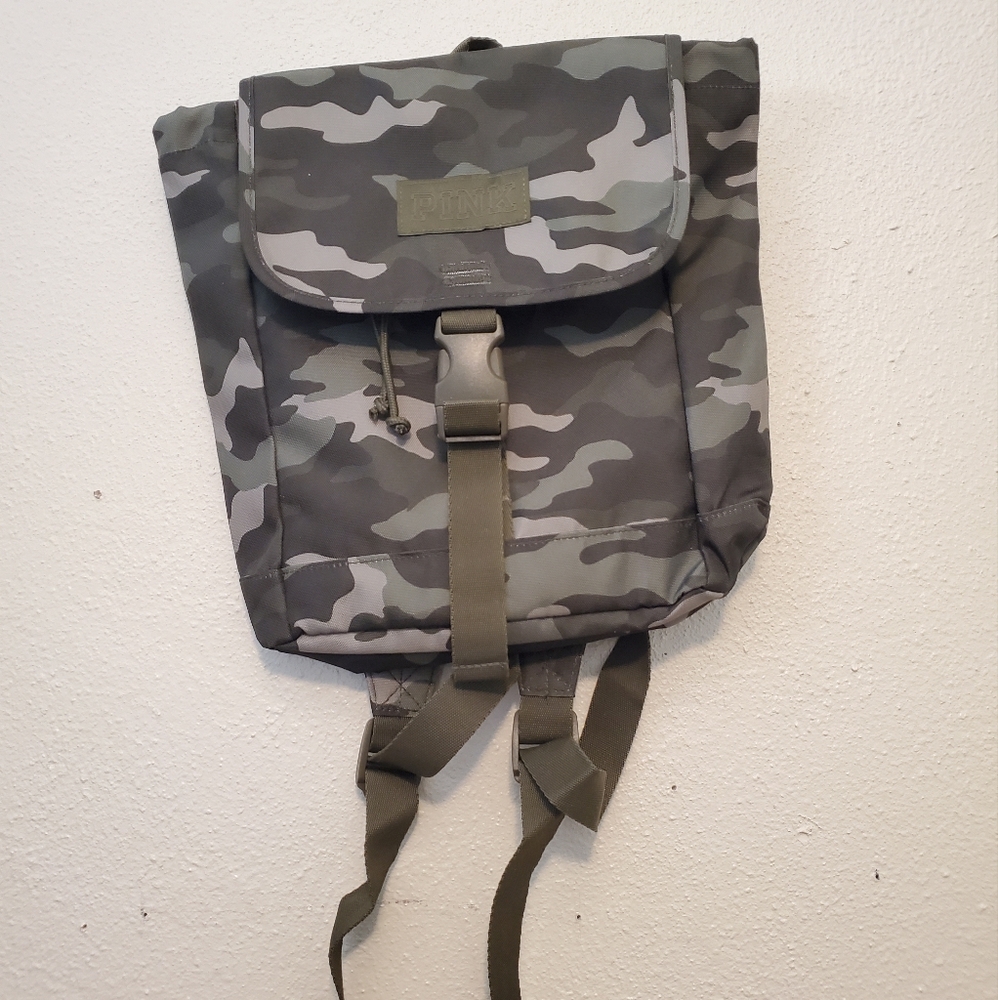 VS Pink camo mini backpack